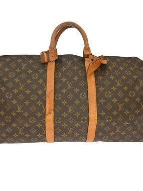LOUIS VUITTON KEEPALL 55 TRAVEL HANDBAG MONOGRAM